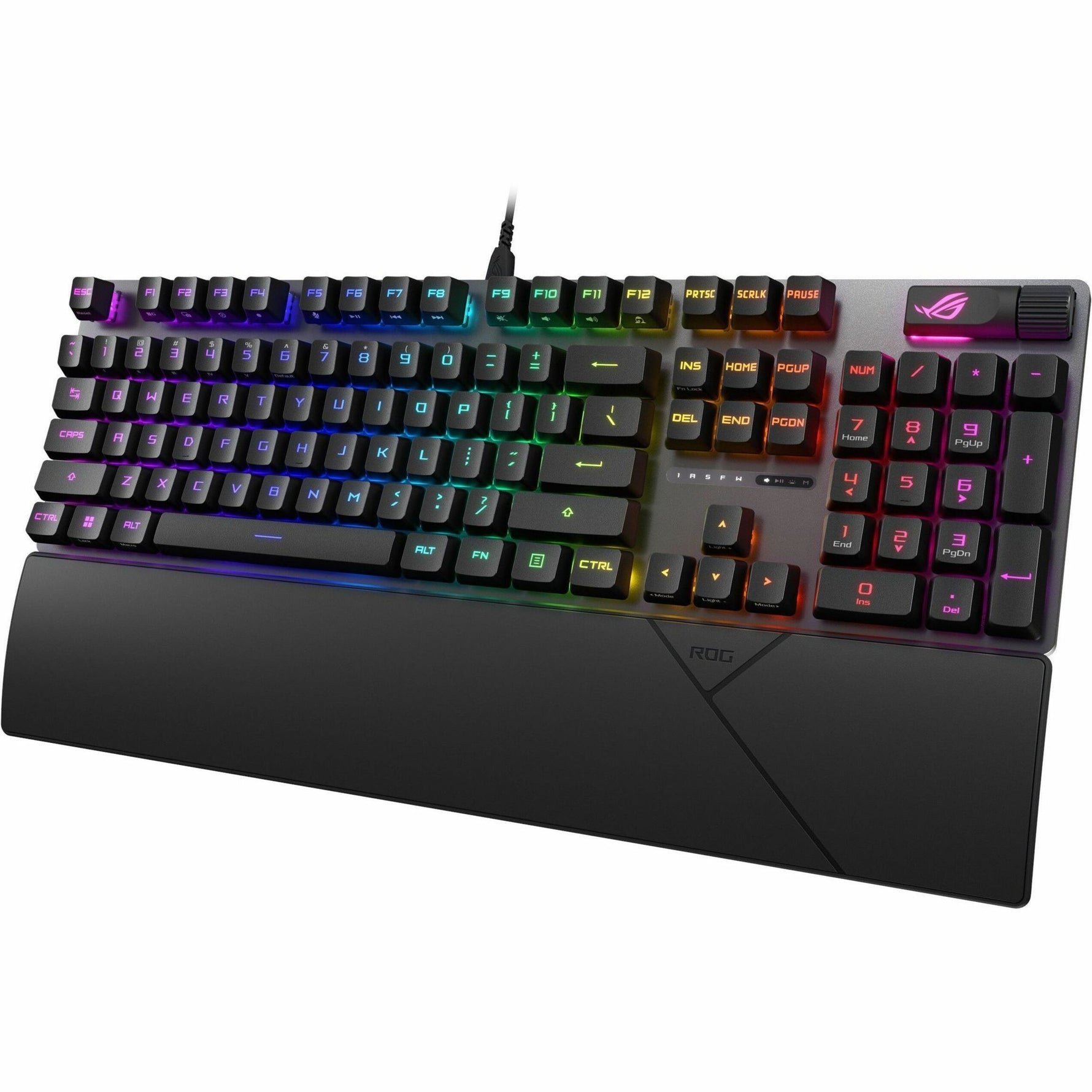 Asus ROG Strix Scope II RX Gaming Keyboard - Full-size - Cable Connectivity - USB 2.0 Interface - RGB LED