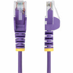 StarTech 15m Purple Slim CAT6 Ethernet Cable, Snagless RJ45, UTP, LSZH, 28AWG Pure Bare Copper, Slim Network Patch Cord - Alternate view 7