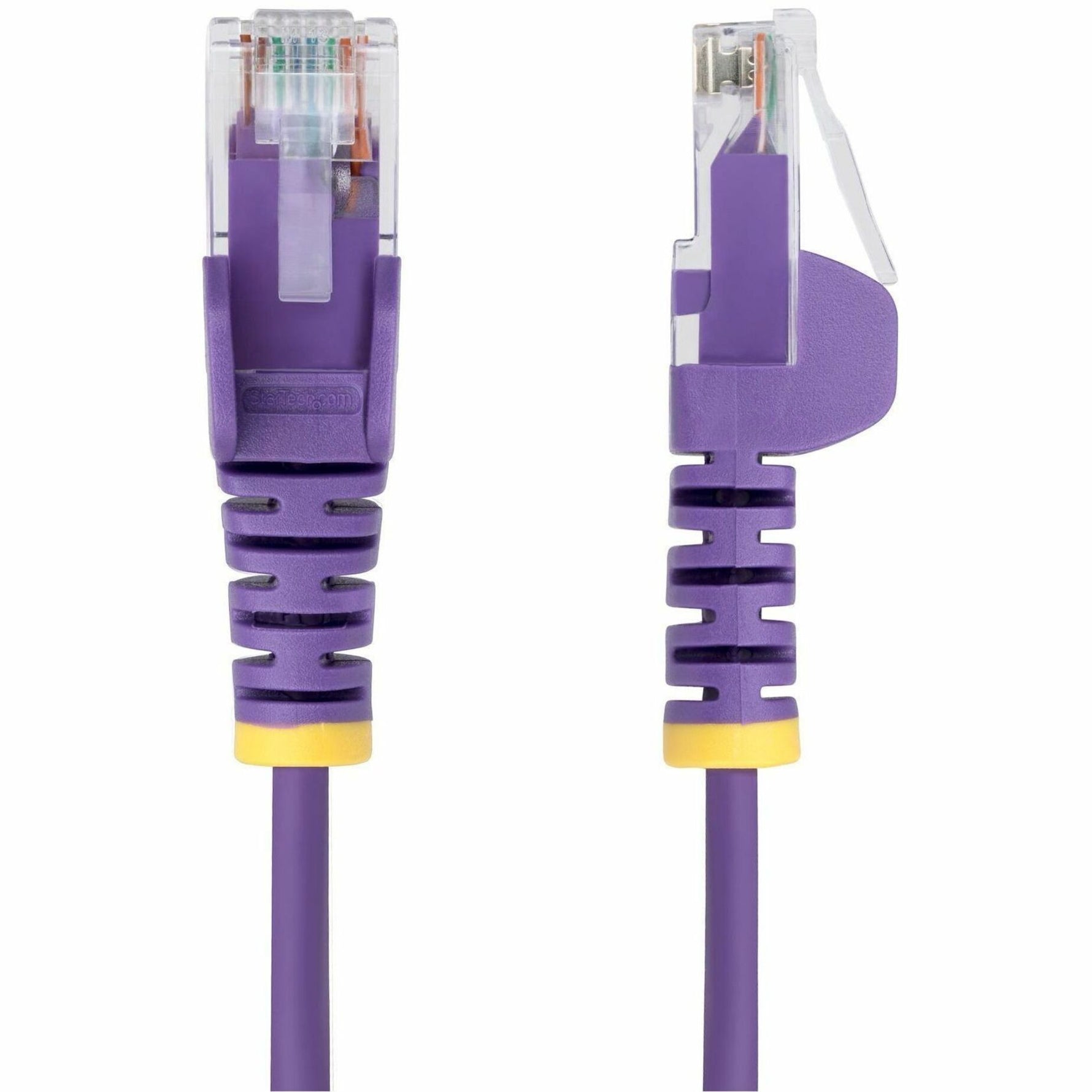 StarTech 15m Purple Slim CAT6 Ethernet Cable, Snagless RJ45, UTP, LSZH, 28AWG Pure Bare Copper, Slim Network Patch Cord - Alternate view 7