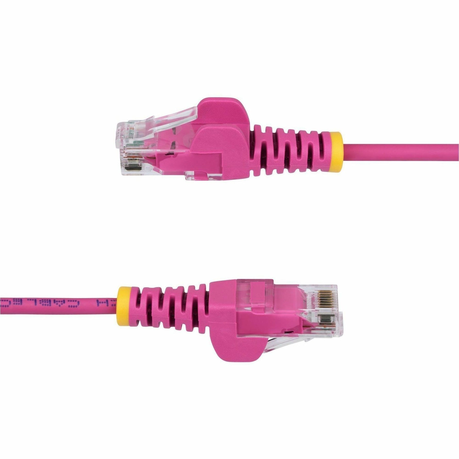StarTech 2.5m Pink Slim CAT6 Ethernet Cable, Snagless RJ45, UTP, LSZH, 28AWG Pure Bare Copper, Slim Network Patch Cord - Alternate view 8
