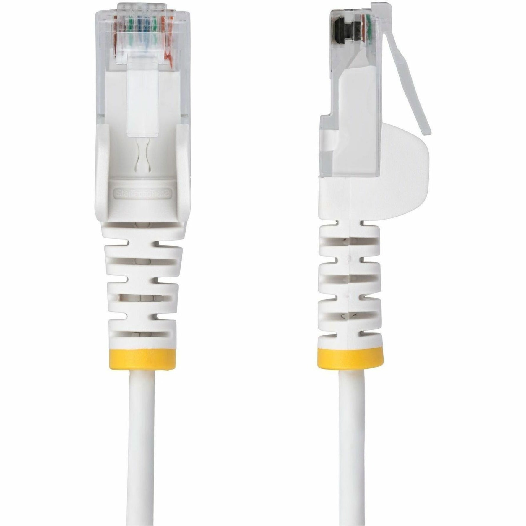 StarTech 2.5m White Slim CAT6 Ethernet Cable, Snagless RJ45, UTP, LSZH, 28AWG Pure Bare Copper, Slim Network Patch Cord - Alternate view 7