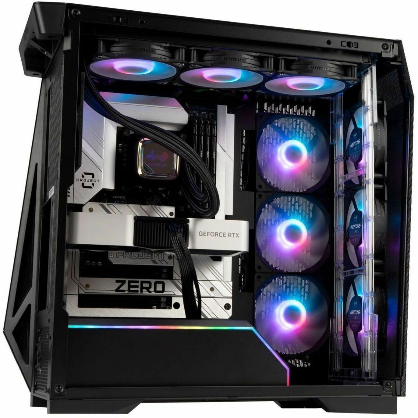In Win Prism IW-CS-PRISM Gaming Computer Case - ATX Motherboard Supported - Mid-tower - SPCC, Tempered Glass, Glass - Black - Alternate view 9