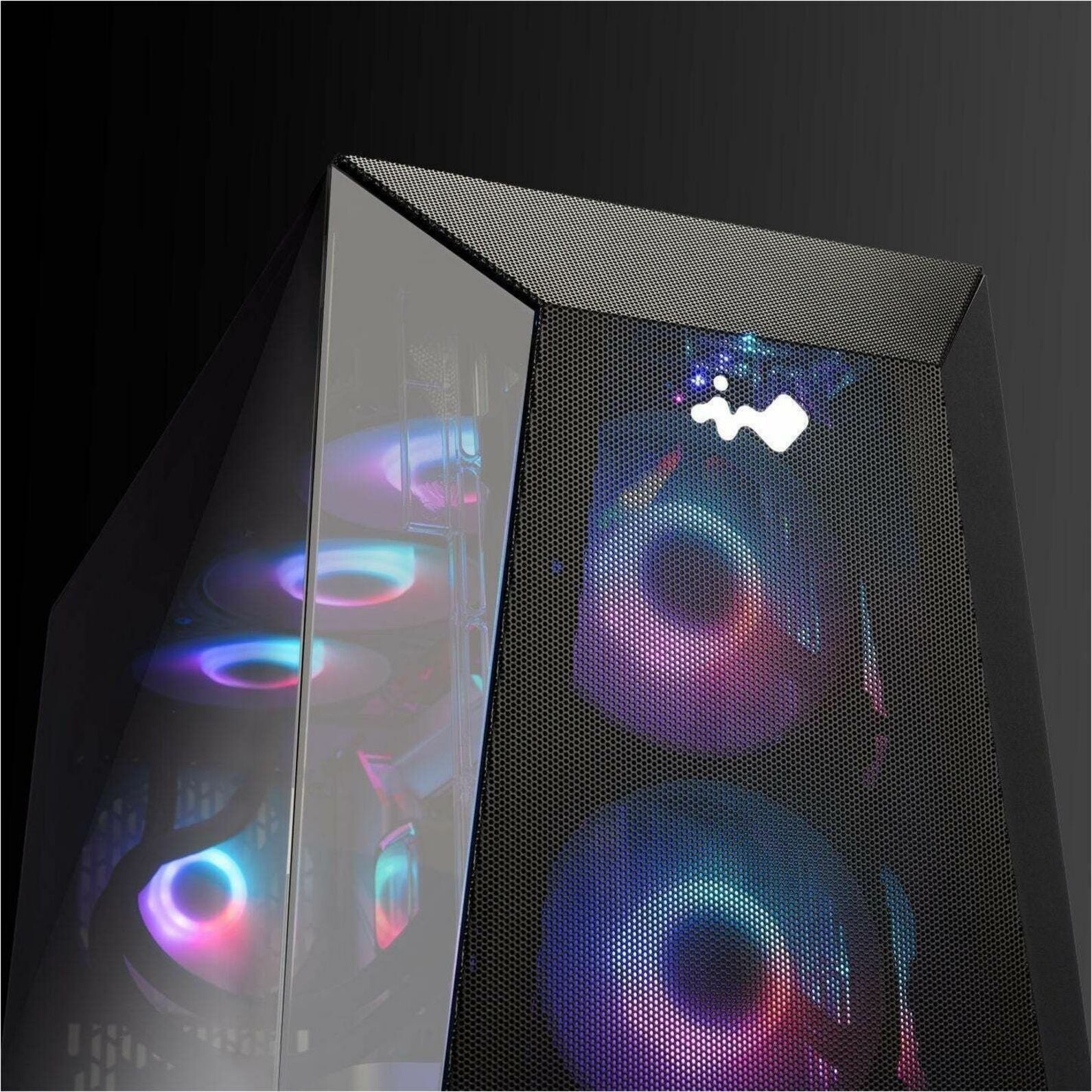In Win Prism IW-CS-PRISM Gaming Computer Case - ATX Motherboard Supported - Mid-tower - SPCC, Tempered Glass, Glass - Black - Alternate view 13