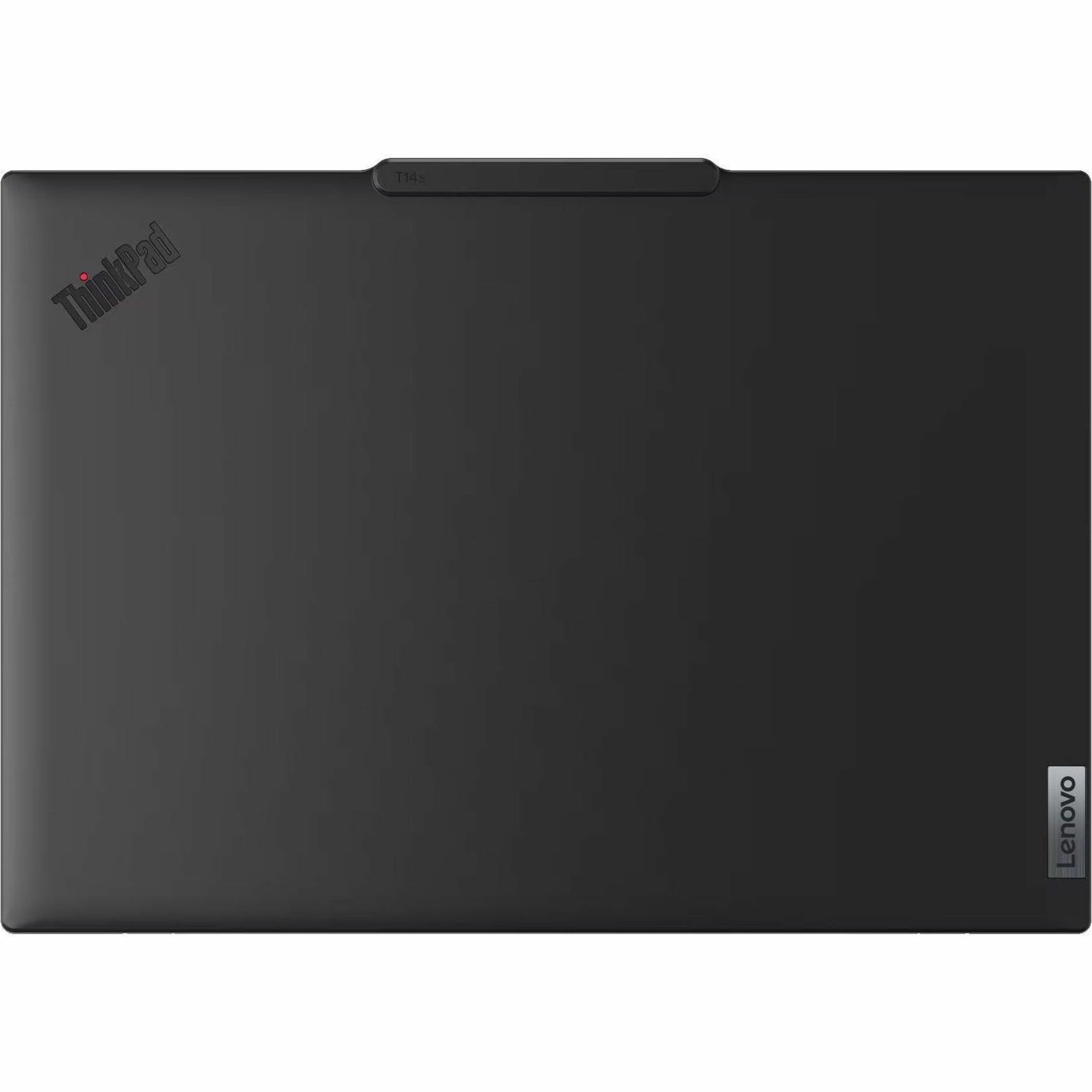 Lenovo ThinkPad T14s Gen 6 21QX000PAU 14' Touchscreen Copilot+ PC Notebook - WUXGA - 60 Hz - Intel Core Ultra 5 228V - 32 GB - 512 GB SSD - English Keyboard - Black - Top view