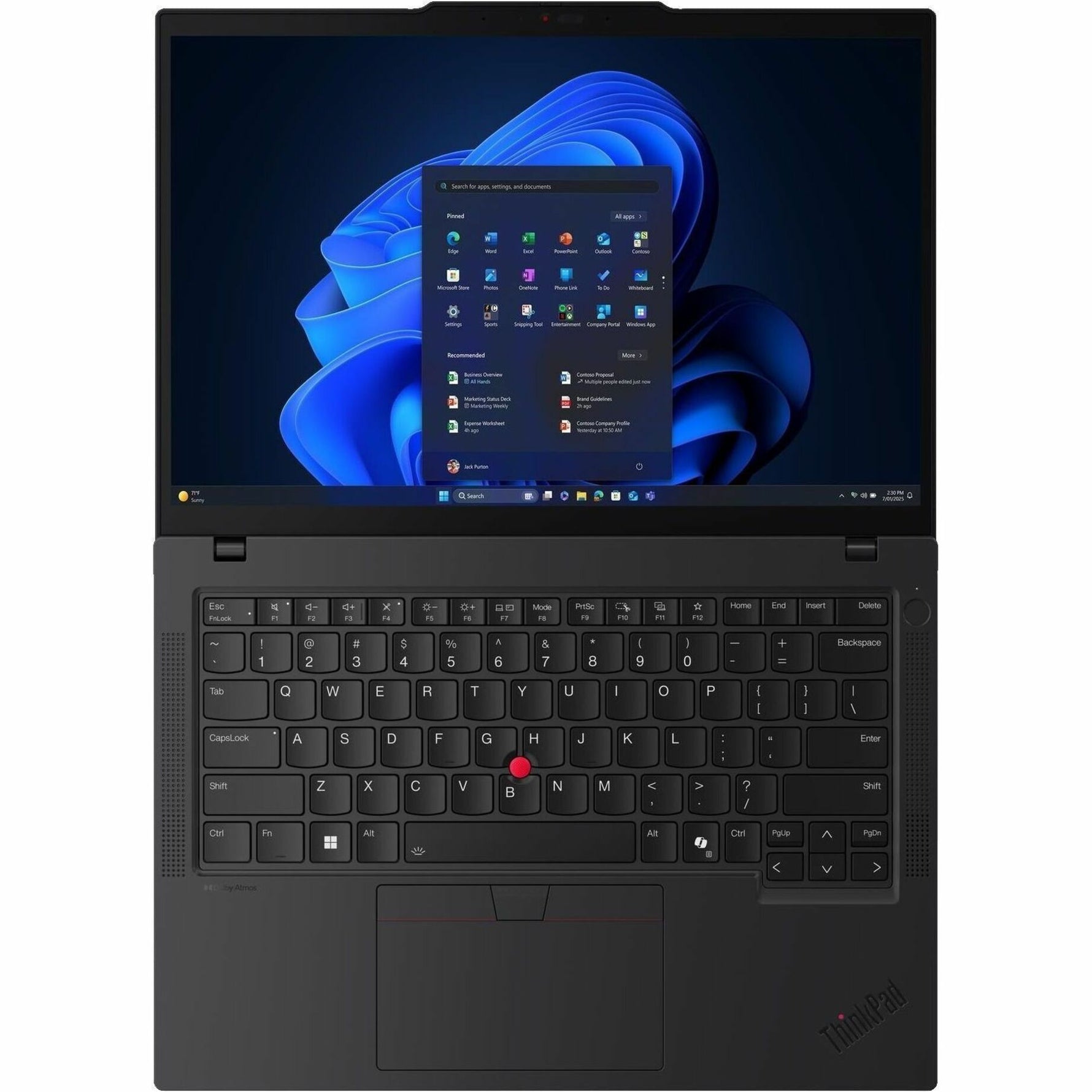 Lenovo ThinkPad T14 Gen 6 21QJ0004AU 14' Copilot+ PC Notebook - WUXGA - 60 Hz - AMD Ryzen AI 5 PRO 340 - 32 GB - 512 GB SSD - English Keyboard - Black