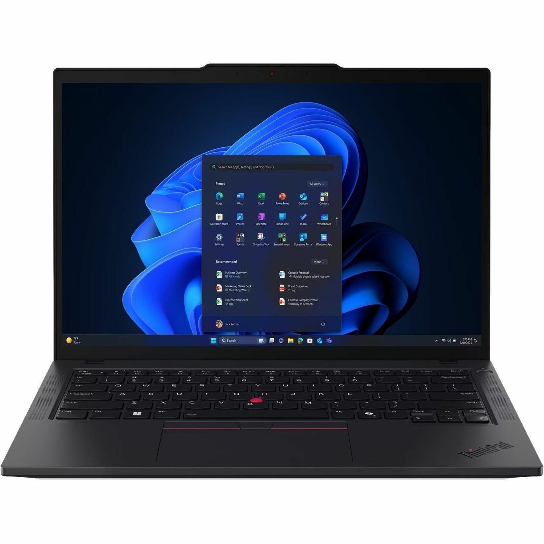 Lenovo ThinkPad T14 Gen 6 21QJ0004AU 14' Copilot+ PC Notebook - WUXGA - 60 Hz - AMD Ryzen AI 5 PRO 340 - 32 GB - 512 GB SSD - English Keyboard - Black