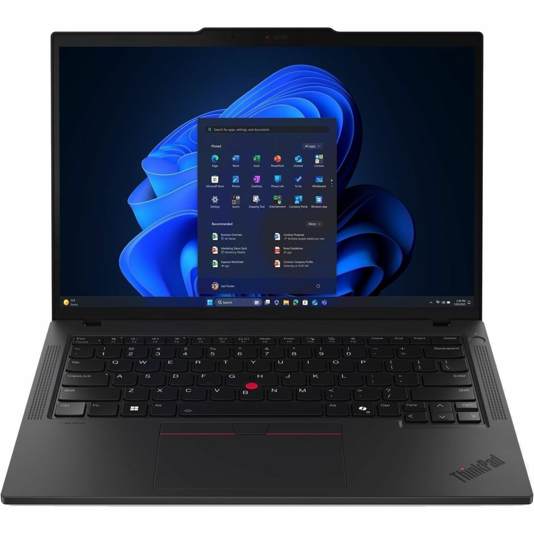 Lenovo ThinkPad T14 Gen 6 21QC0025AU 14' Notebook - WUXGA - 60 Hz - Intel Core Ultra 5 225H - 32 GB - 512 GB SSD - English Keyboard - Black