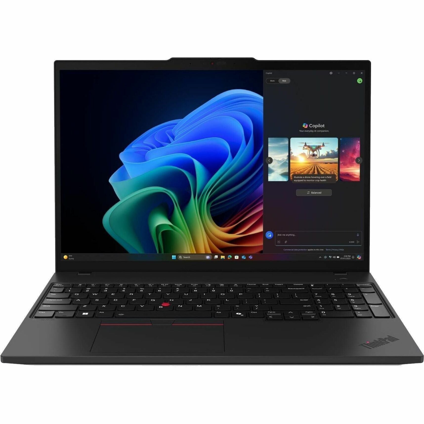 Lenovo ThinkPad T16 Gen 4 21QE0027AU 16' Notebook - WUXGA - Intel Core Ultra 7 265H - vPro Technology - 32 GB - 512 GB SSD - English Keyboard - Black