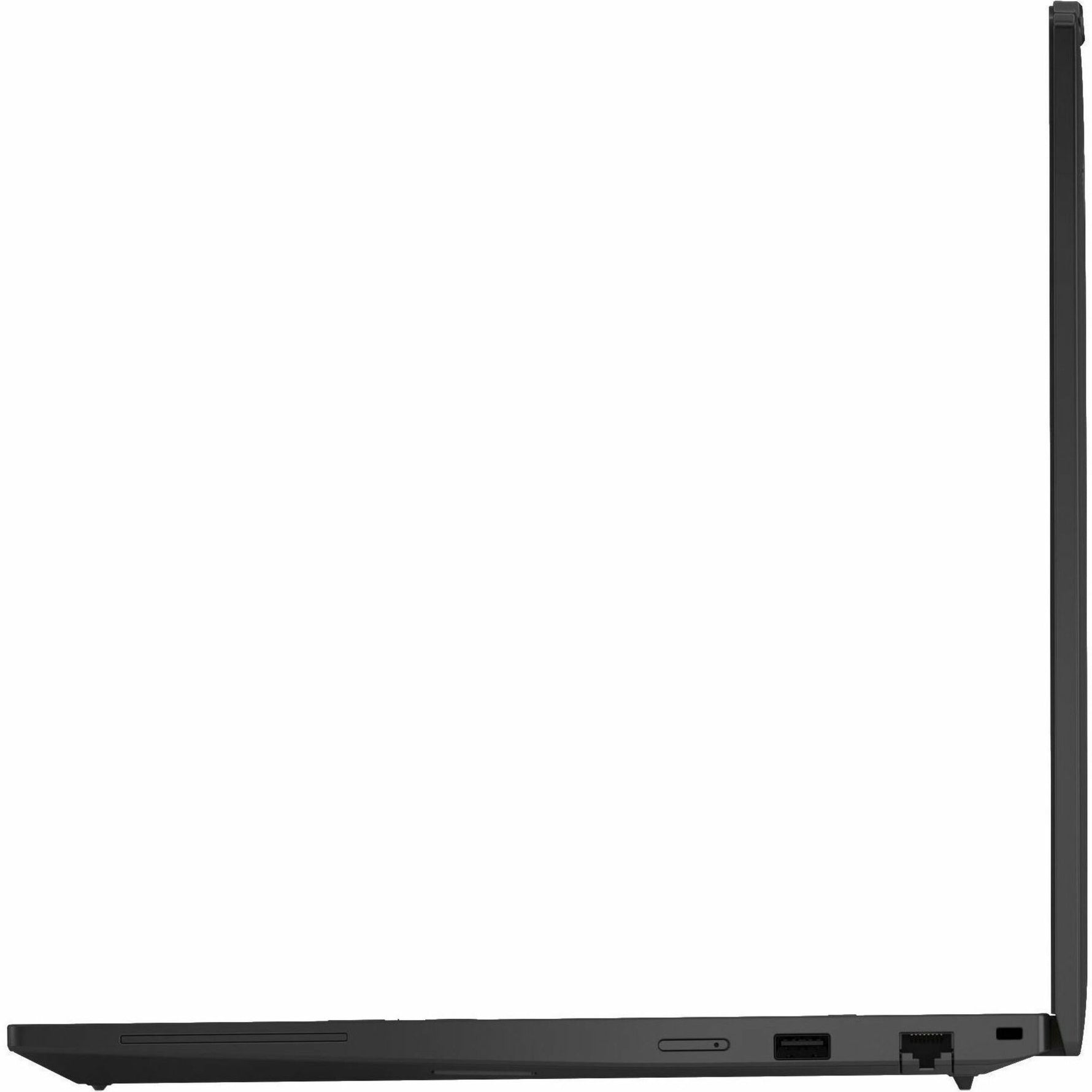 Lenovo ThinkPad T16 Gen 4 21QE0024AU 16' Touchscreen Notebook - 4G - WUXGA - Intel Core Ultra 7 255H - 32 GB - 512 GB SSD - English Keyboard - Black - Left view
