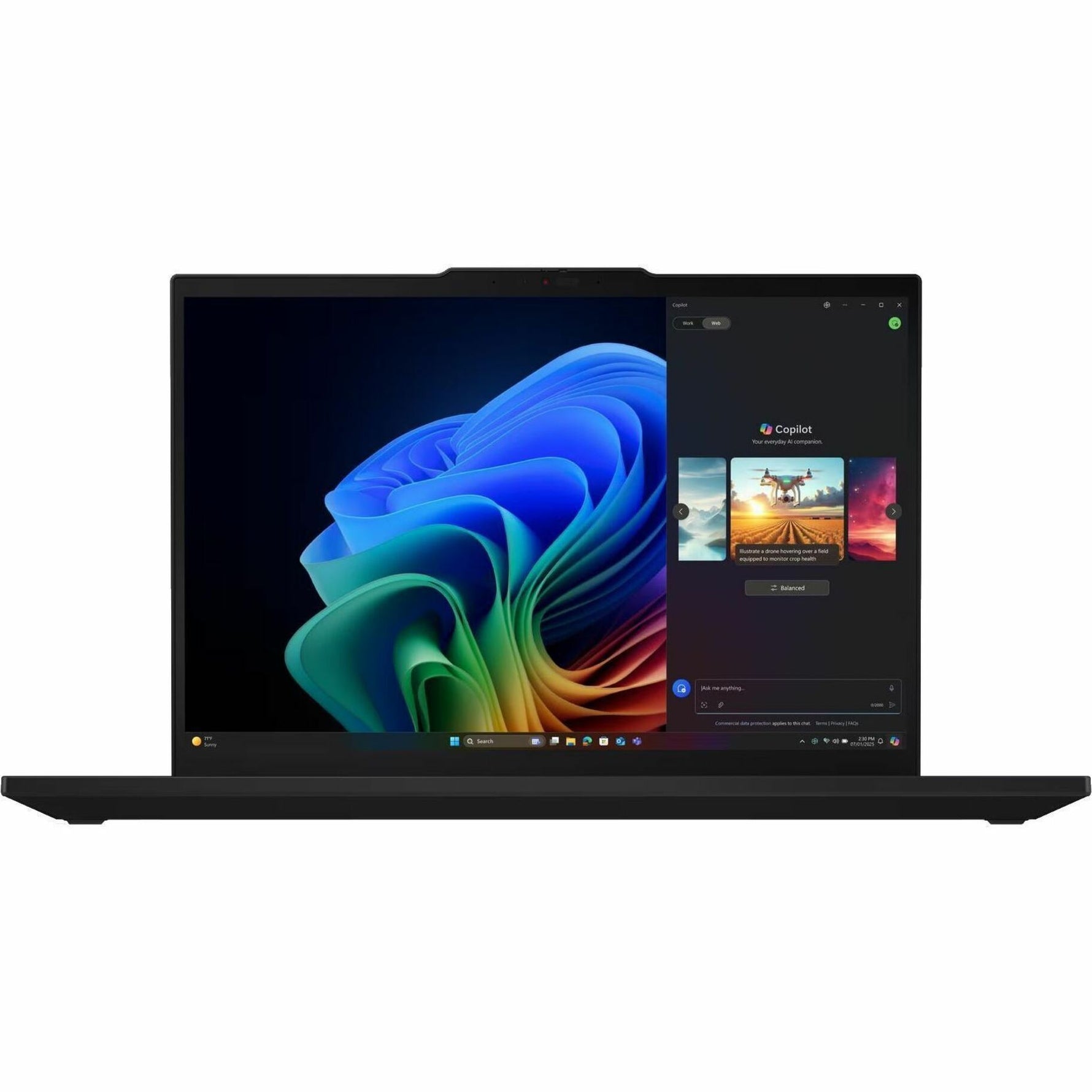 Lenovo ThinkPad T16 Gen 4 21QE0024AU 16' Touchscreen Notebook - 4G - WUXGA - Intel Core Ultra 7 255H - 32 GB - 512 GB SSD - English Keyboard - Black