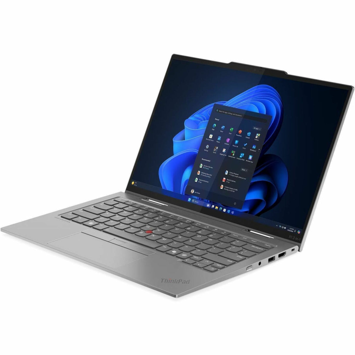 Lenovo Thinkpad X1 Gen 10 21NU004LAU 14' Touchscreen Convertible Copilot+ PC 2 in 1 Notebook - WUXGA - 60 Hz - Intel Core Ultra 7 258V - Intel Evo Platform - 32 GB - 1 TB SSD - English Keyboard - Grey - Alternate view 7