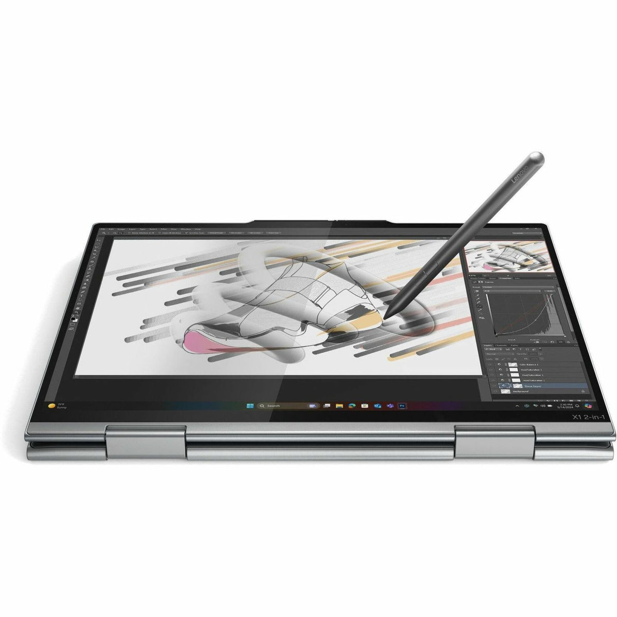 Lenovo Thinkpad X1 Gen 10 21NU004LAU 14' Touchscreen Convertible Copilot+ PC 2 in 1 Notebook - WUXGA - 60 Hz - Intel Core Ultra 7 258V - Intel Evo Platform - 32 GB - 1 TB SSD - English Keyboard - Grey - Alternate view 15
