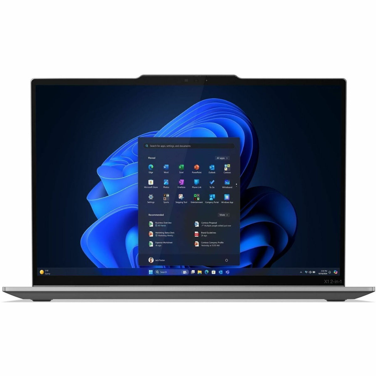 Lenovo Thinkpad X1 Gen 10 21NU004LAU 14' Touchscreen Convertible Copilot+ PC 2 in 1 Notebook - WUXGA - 60 Hz - Intel Core Ultra 7 258V - Intel Evo Platform - 32 GB - 1 TB SSD - English Keyboard - Grey - Alternate view 9