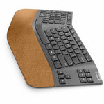 Lenovo GO Keyboard - Wireless Connectivity - USB Type A Interface - English (US) - Storm Grey - Left view