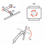 Ergotron Mounting Arm for Monitor, LCD Display - Dark Grey - Alternate view 6
