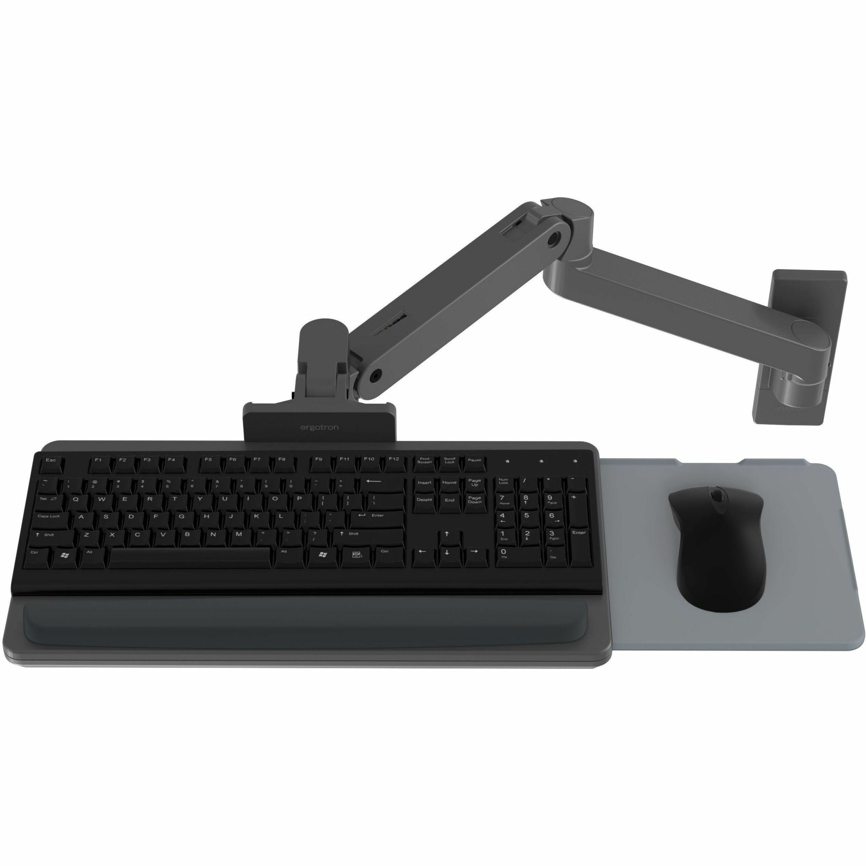 Ergotron Mounting Arm for Keyboard - Dark Grey