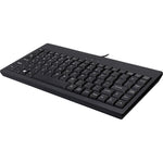 Adesso EasyTouch AKB-110B Keyboard - Compact - Cable Connectivity - USB Interface - English, French - Black - Left view
