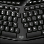 Adesso Tru-Form AKB-450UB Keyboard - Full-size - Cable Connectivity - USB Interface - TouchPad - English (US) - Black - Alternate view 10