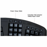 Adesso Tru-Form AKB-450UB Keyboard - Full-size - Cable Connectivity - USB Interface - TouchPad - English (US) - Black - Alternate view 11