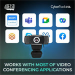 Adesso CyberTrack CyberTrack H4 Webcam - 2.1 Megapixel - 30 fps - Black - USB 2.0 - Alternate view 15