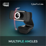 Adesso CyberTrack CyberTrack H4 Webcam - 2.1 Megapixel - 30 fps - Black - USB 2.0 - Alternate view 14