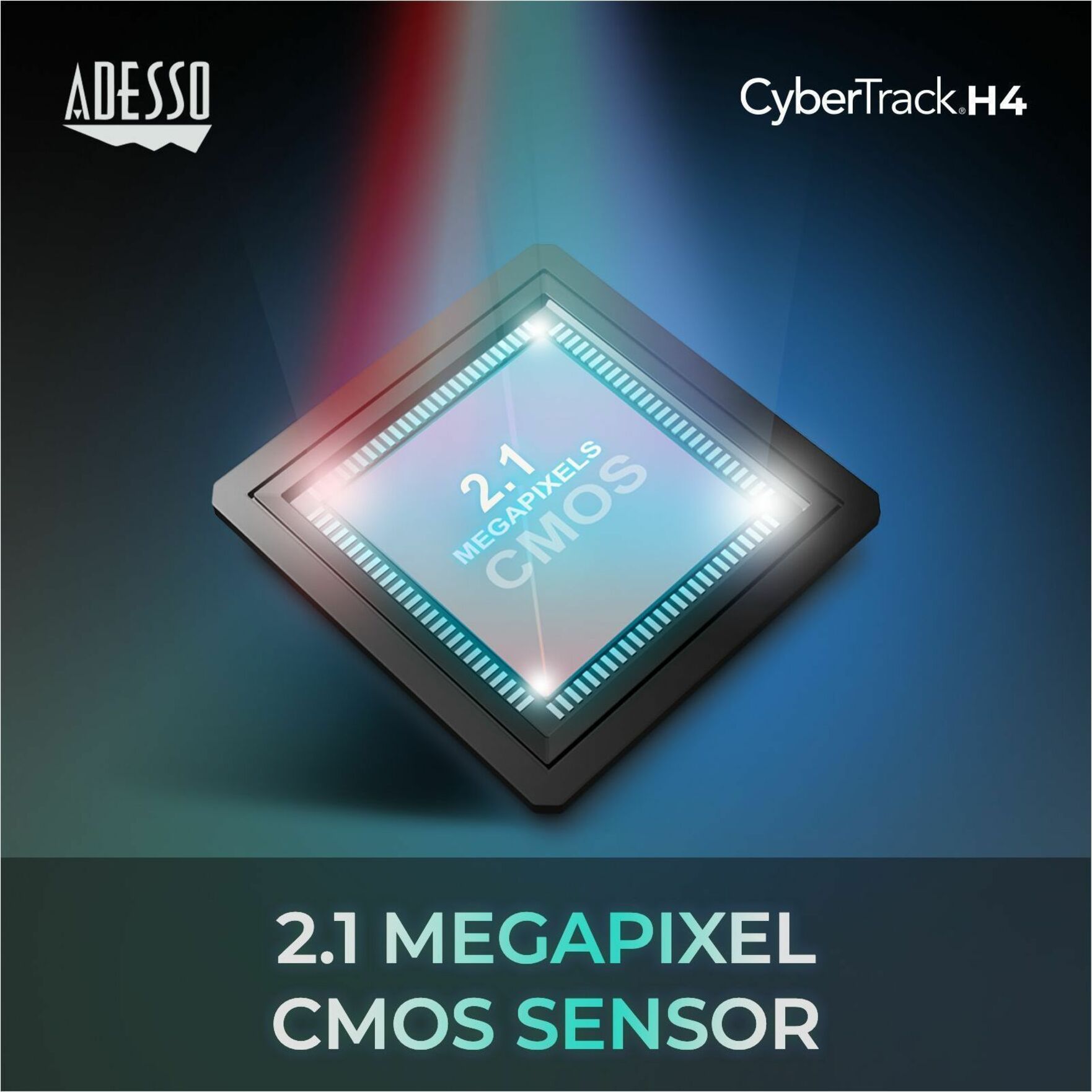 Adesso CyberTrack CyberTrack H4 Webcam - 2.1 Megapixel - 30 fps - Black - USB 2.0 - Alternate view 11