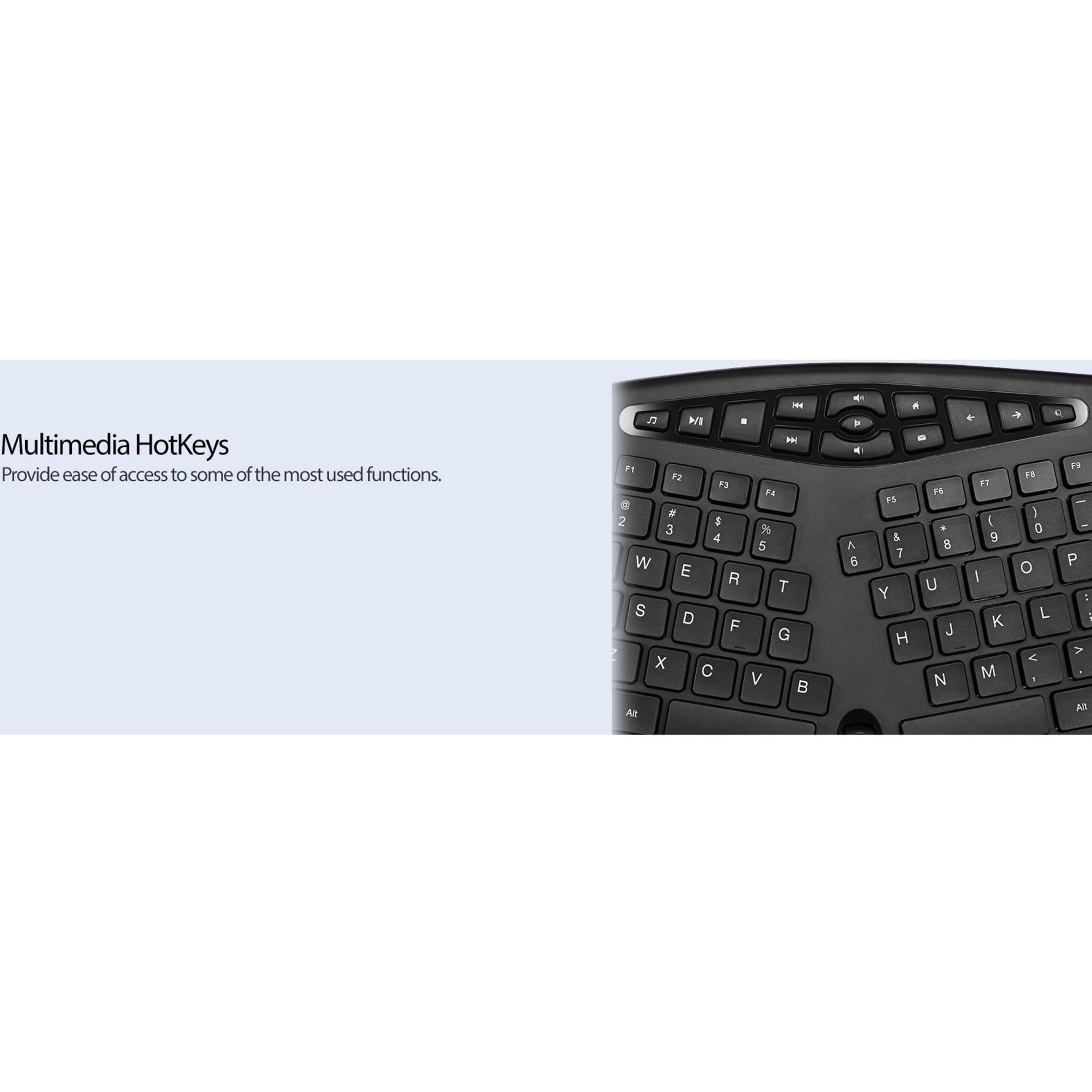 Adesso Tru-Form 160 Rugged Keyboard - Full-size - Cable Connectivity - USB Interface - Scroll Wheel - English (US) - Black - Alternate view 7