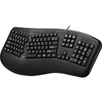 Adesso TruForm AKB-150UB Keyboard - Full-size - Cable Connectivity - USB Interface - English (US) - Left view