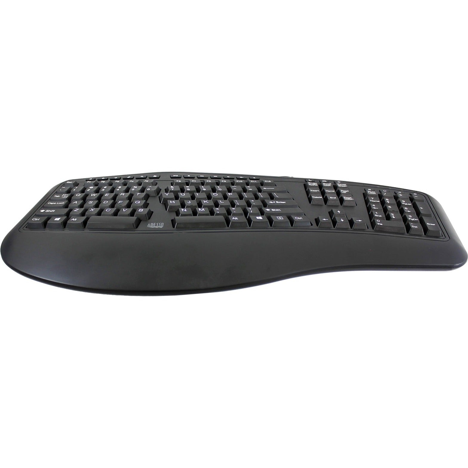 Adesso TruForm AKB-150UB Keyboard - Full-size - Cable Connectivity - USB Interface - English (US)