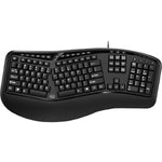 Adesso TruForm AKB-150UB Keyboard - Full-size - Cable Connectivity - USB Interface - English (US) - Top view