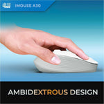 Adesso iMouse A30W Mouse - Radio Frequency - USB Type A - Optical - 4 Button(s) - White - Alternate view 6