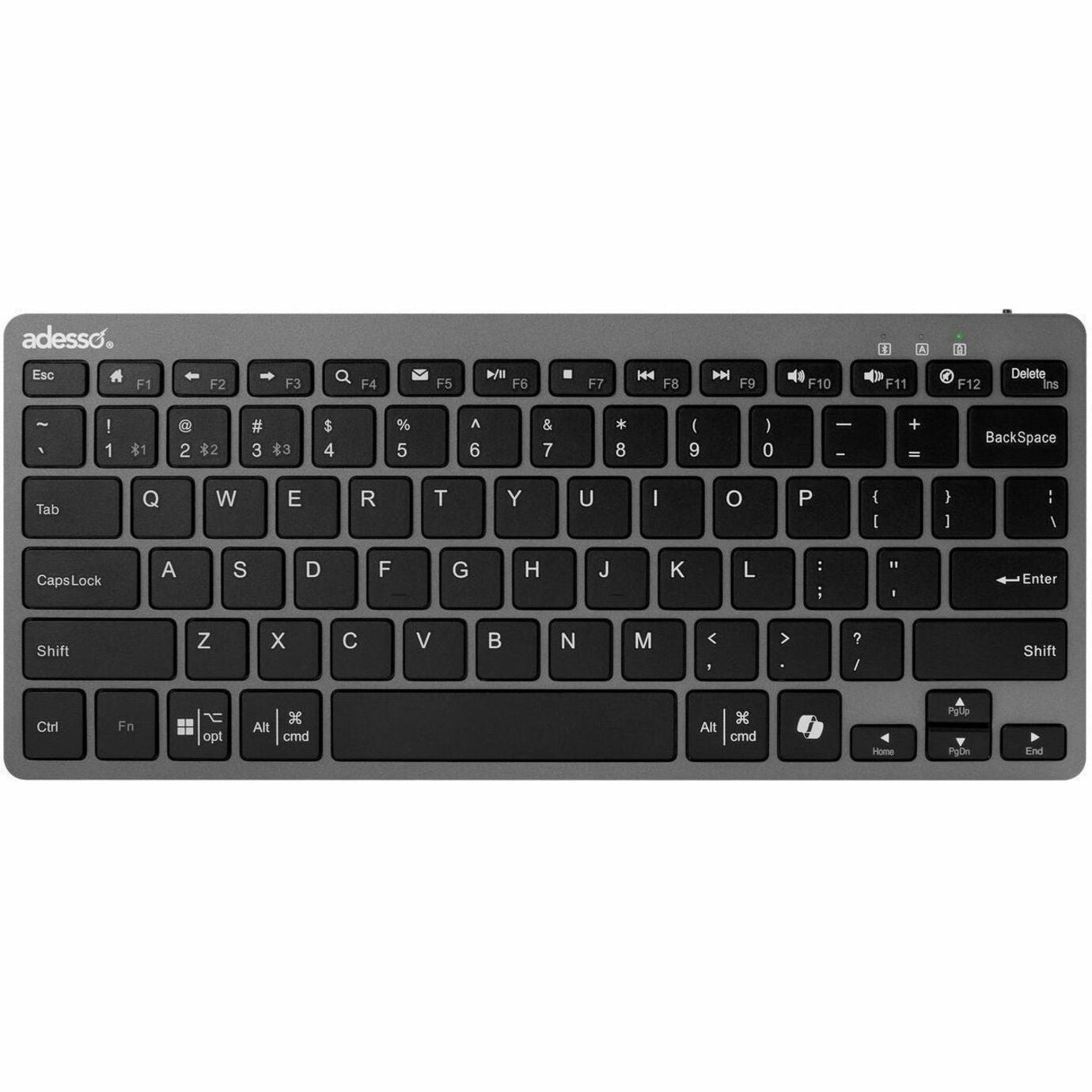 Adesso EasyTouch 7000 Keyboard - Wireless Connectivity - English (US) - Top view