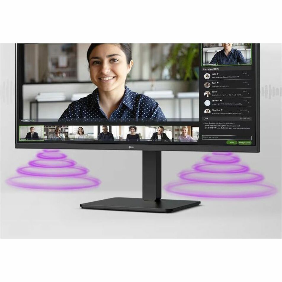 LG 34BA85QE-B 34' Class Webcam UWQHD Curved Screen LED Monitor - 21:9 - Textured Black - Alternate view 9