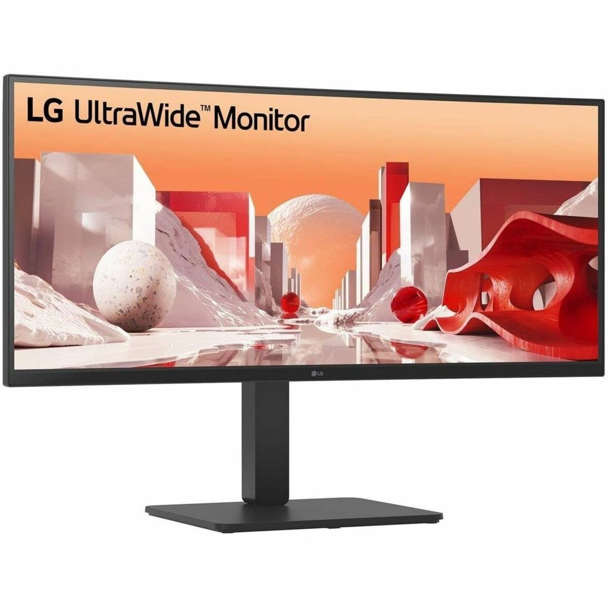 LG 34BA85QE-B 34' Class Webcam UWQHD Curved Screen LED Monitor - 21:9 - Textured Black - Right view