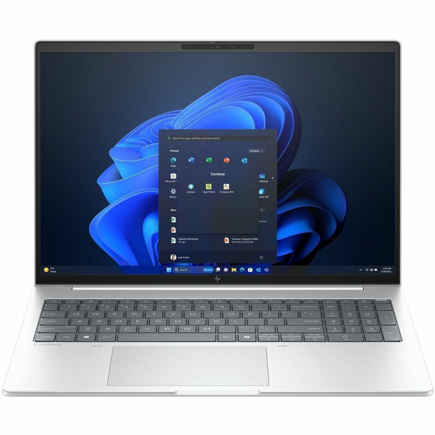 HP EliteBook 8 G1i 16' Touchscreen Notebook - WUXGA - 60 Hz - Intel Core Ultra 5 225U - 16 GB - 512 GB SSD - Glacier Silver