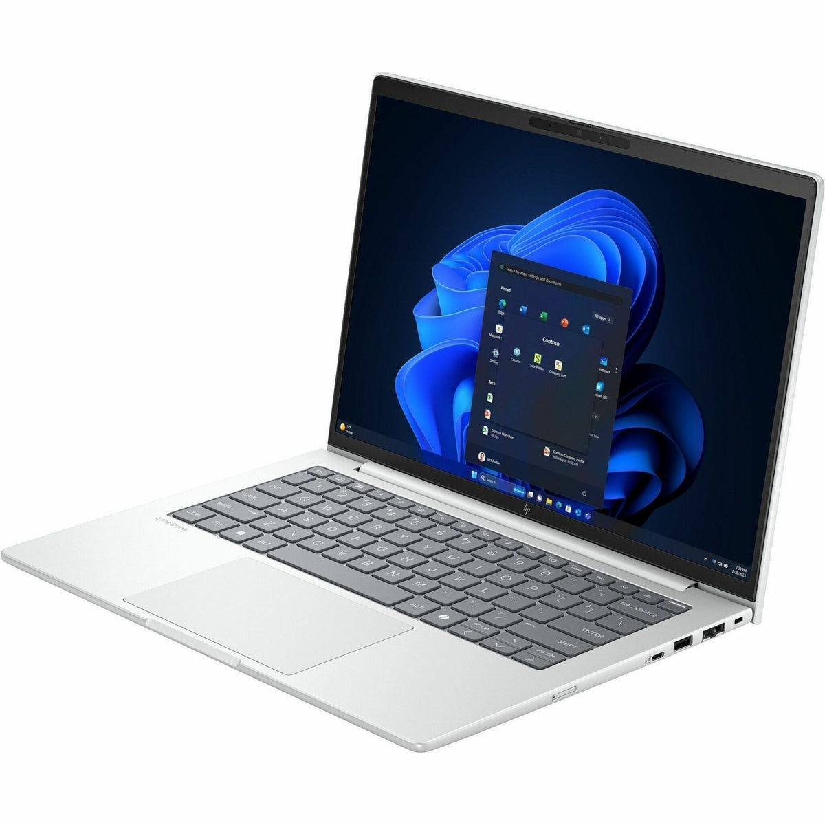 HP EliteBook 8 G1i 16' Touchscreen Notebook - WUXGA - 60 Hz - Intel Core Ultra 7 255U - 16 GB - 512 GB SSD - Glacier Silver