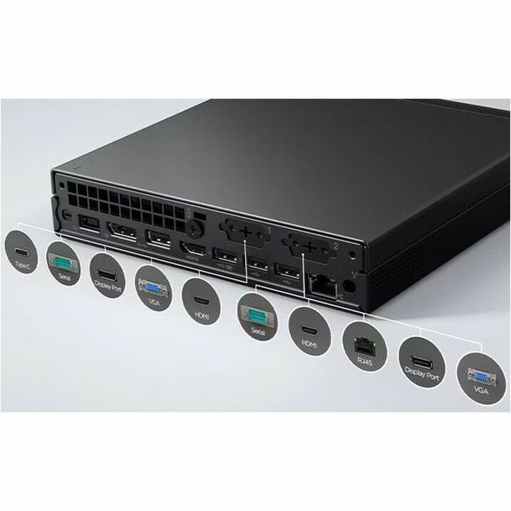 Lenovo ThinkCentre M75q Gen 5 12RQ0025AU Desktop Computer - AMD Ryzen 5 8500GE - 16 GB - 512 GB SSD - Tiny - Black - Alternate view 7