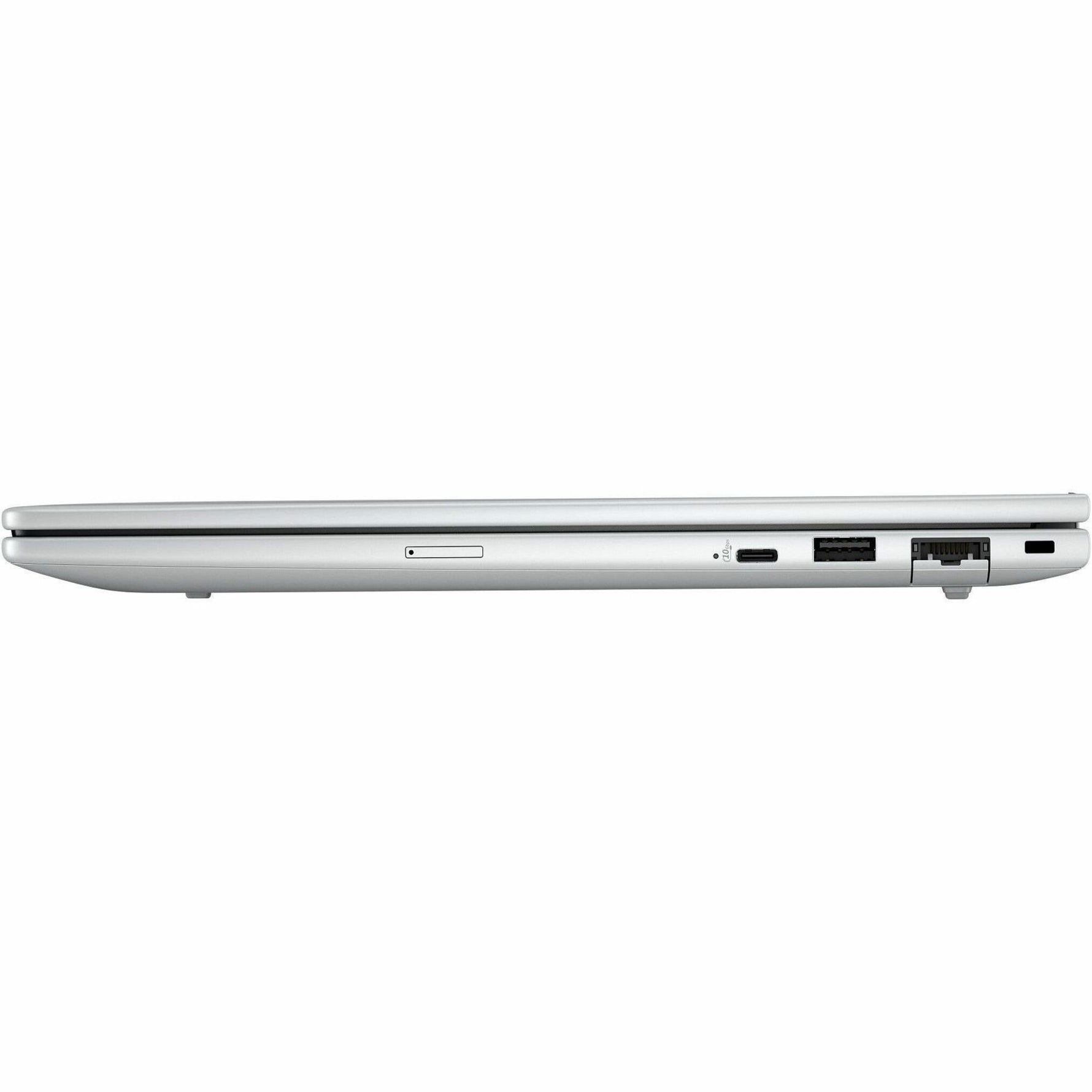 HP EliteBook 8 G1i 14' Touchscreen Notebook - WUXGA - 60 Hz - Intel Core Ultra 5 226V - 16 GB - 512 GB SSD - Glacier Silver Aluminum - Left view