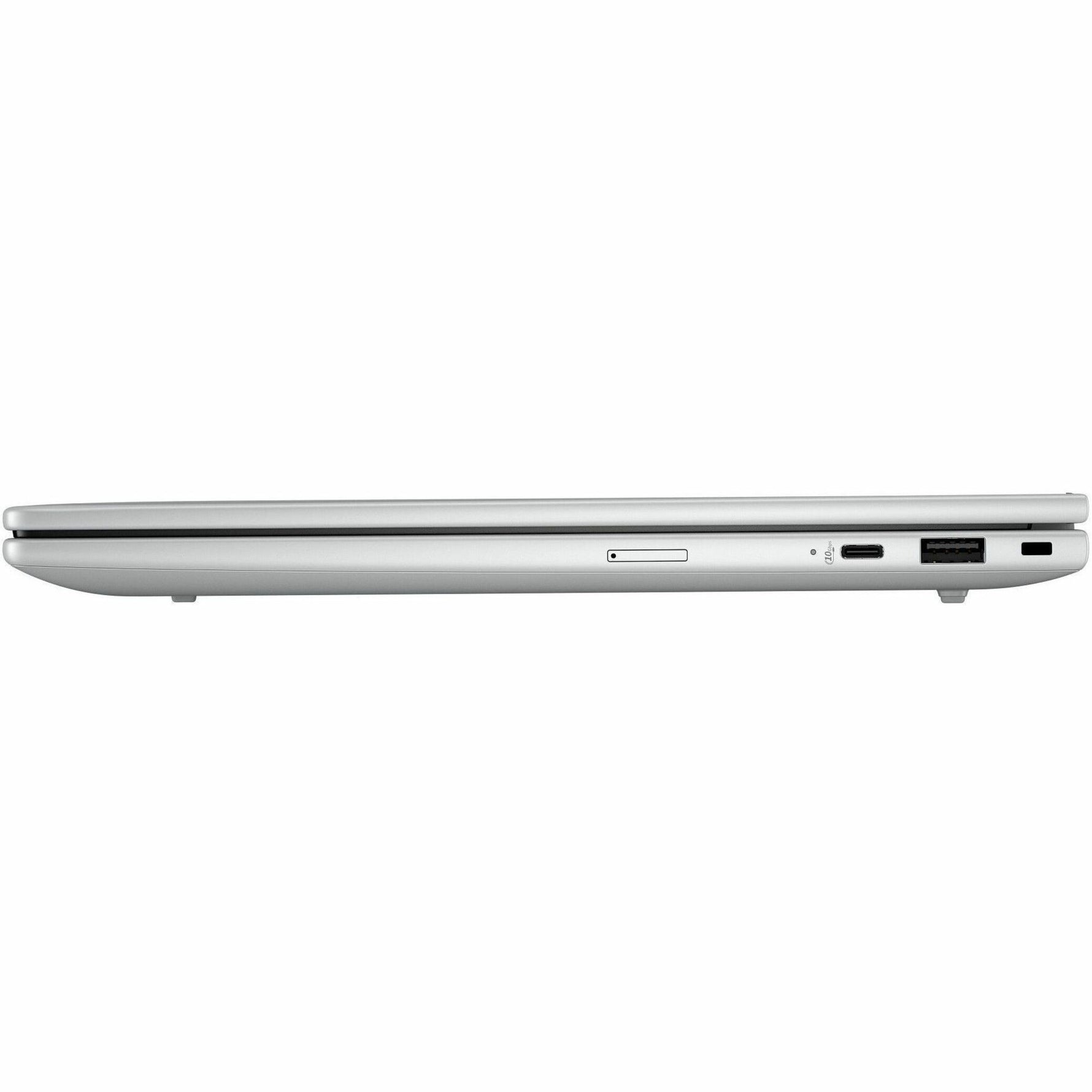 HP EliteBook 8 G1i 13.3' Touchscreen Notebook - 5G - WUXGA - 60 Hz - Intel Core Ultra 5 225U - 16 GB - 512 GB SSD - Glacier Silver - Left view
