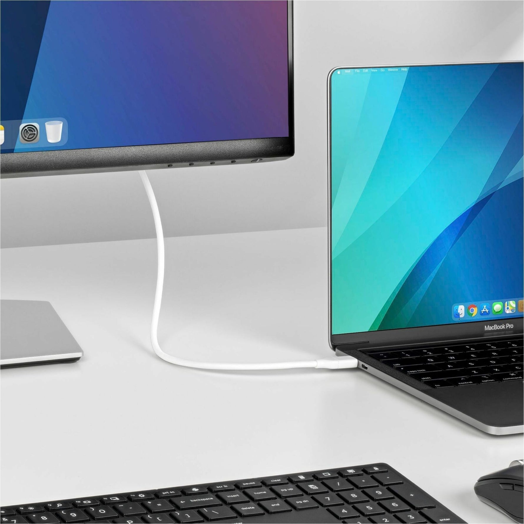 StarTech.com 6ft (2m) USB-C to DisplayPort 1.2 Cable, Bidirectional, 4K 60Hz White Video Adapter for Apple MacBook Pro / Air M1 M2 M3 M4 - Alternate view 6