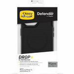 OtterBox Defender Case for Apple iPhone 15, iPhone 14, iPhone 13 Smartphone - Texture Grip - Black - Retail