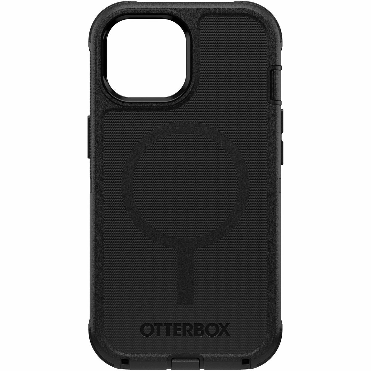 OtterBox Defender Case for Apple iPhone 15, iPhone 14, iPhone 13 Smartphone - Texture Grip - Black - Retail