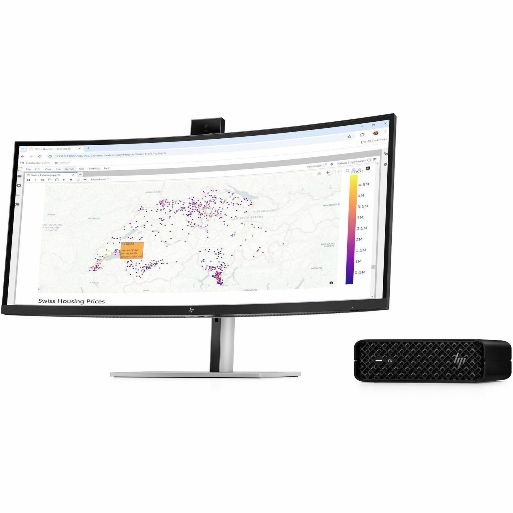 HP Z2 Mini G1i Workstation - 1 x Intel Core Ultra 7 265 - vPro Technology - 16 GB - 512 GB SSD - Mini PC - Black - Alternate view 17
