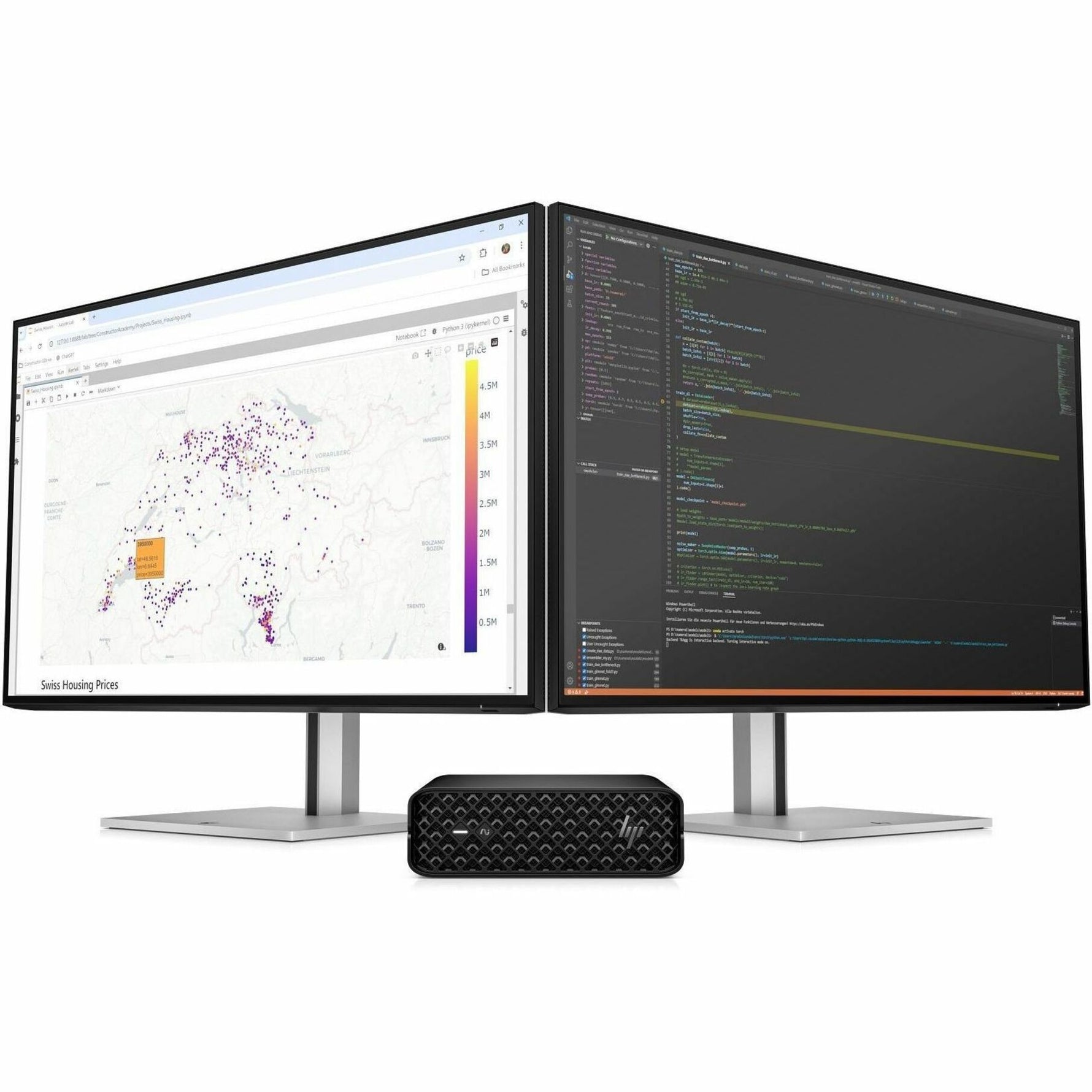 HP Z2 Mini G1i Workstation - 1 x Intel Core Ultra 7 265 - vPro Technology - 32 GB - 1 TB SSD - Mini PC - Black - Alternate view 9