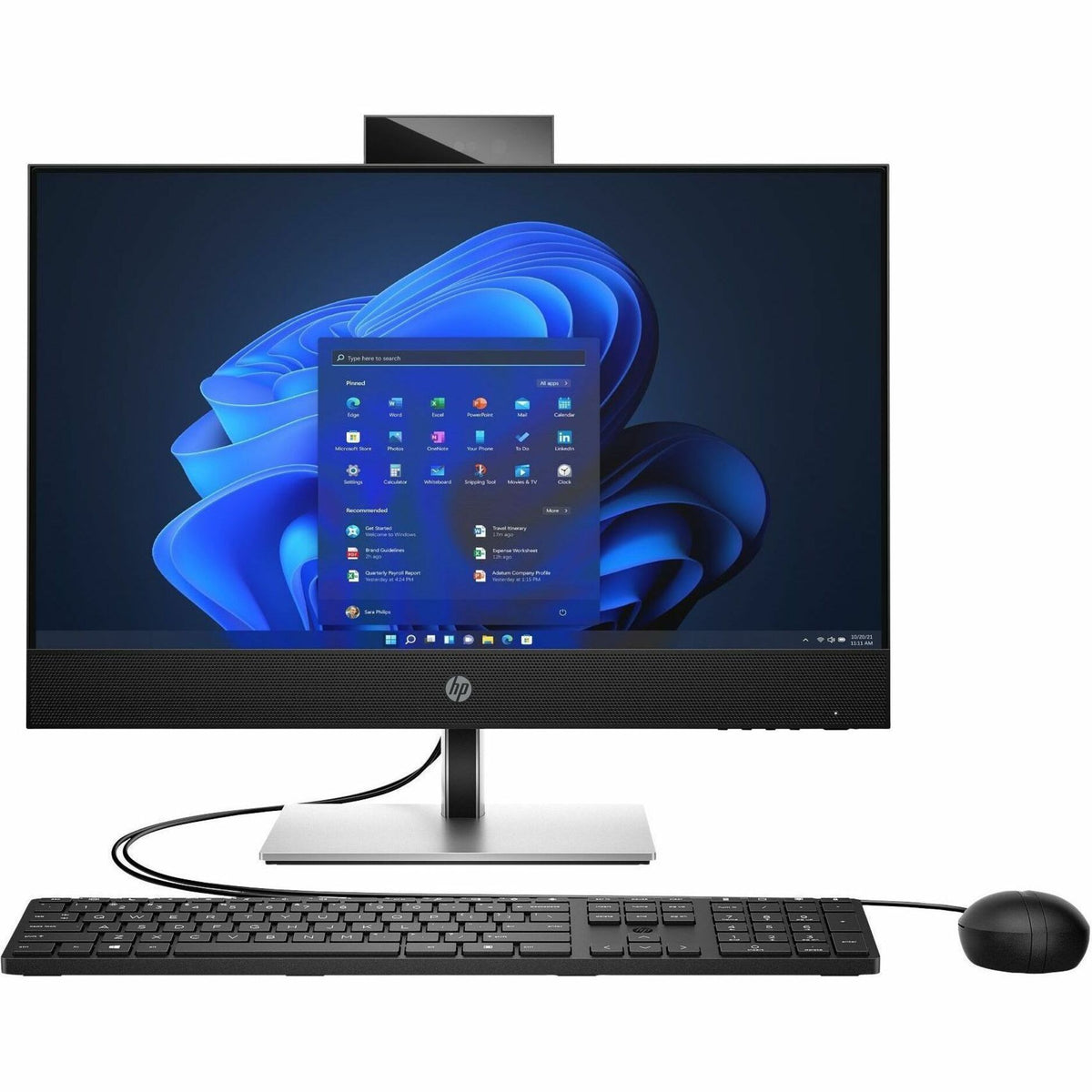 HP ProOne 440 G9 All-in-One Computer - Intel Core i5 14th Gen i5-14500T - 16 GB - 512 GB SSD - 23.8' Full HD Touchscreen - Desktop - Jack Black