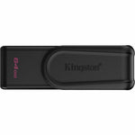 Kingston DataTraveler Exodia S 64 GB USB 3.2 (Gen 1) Flash Drive - Black - Top view