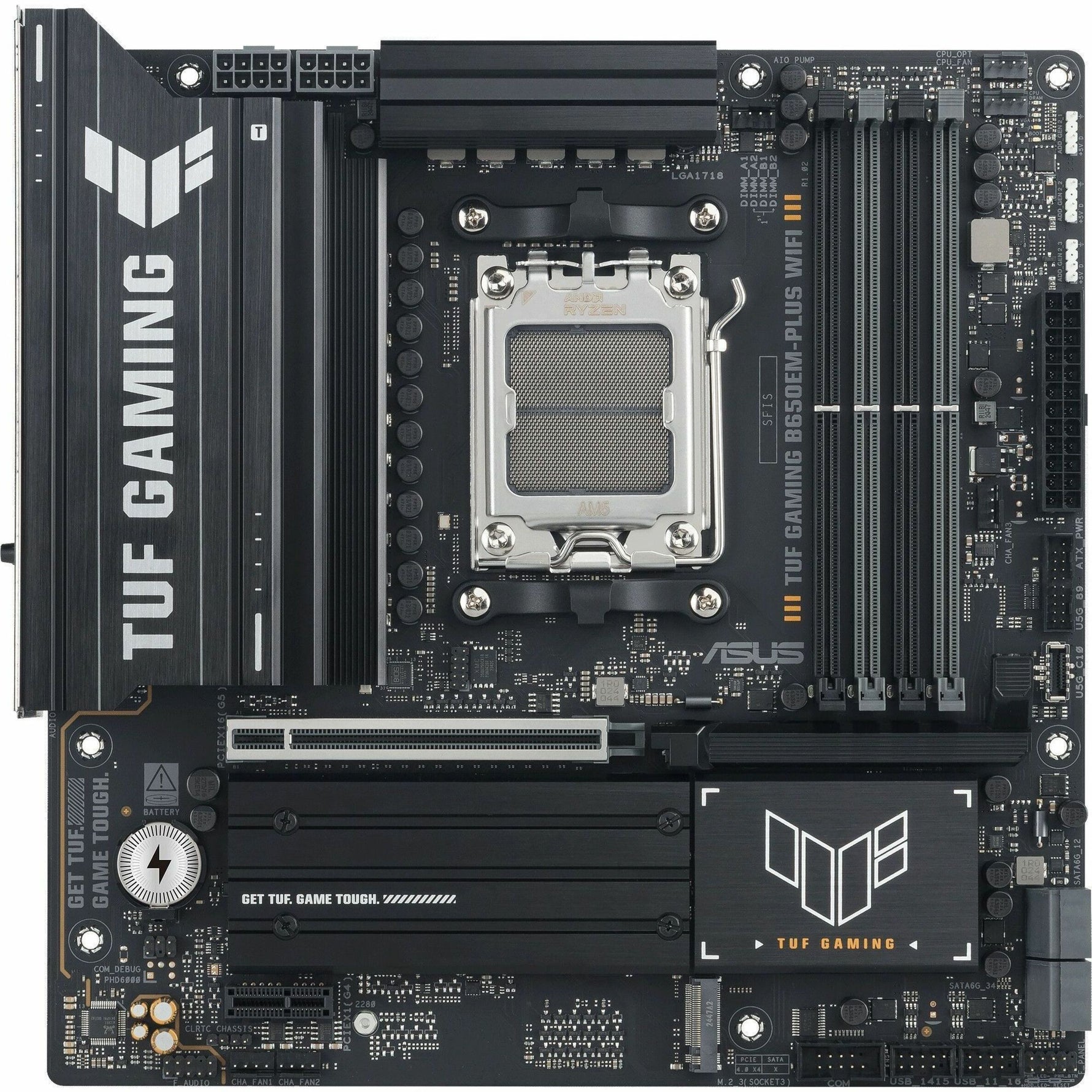 TUF GAMING B650EM-PLUS WIFI Gaming Desktop Motherboard - AMD B650 Chipset - Socket AM5 - Micro ATX - Alternate view 10