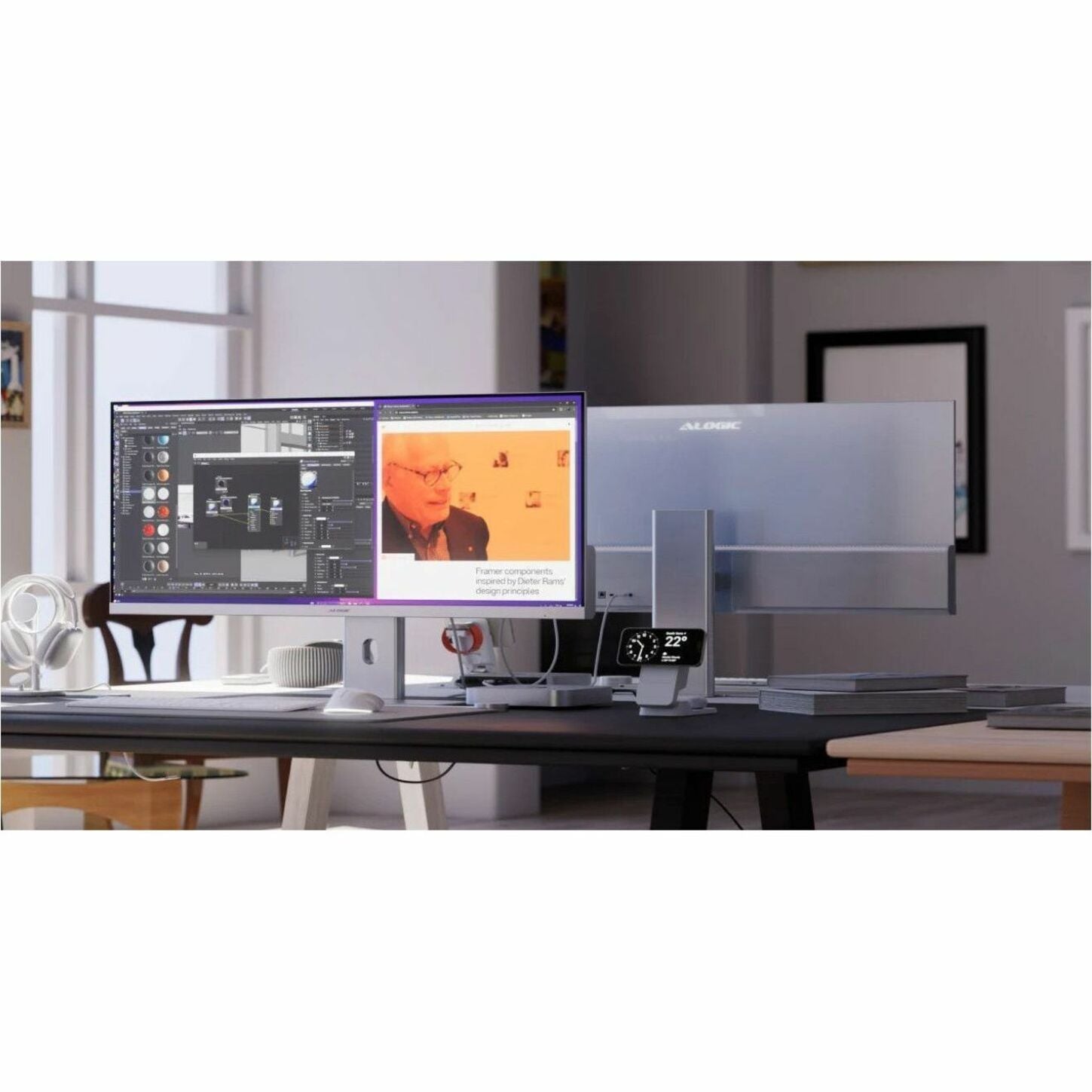 Alogic Edge 40C2KPDSGR 40' Class UW-QHD LCD Monitor - 21:9 - Space Gray - Alternate view 11