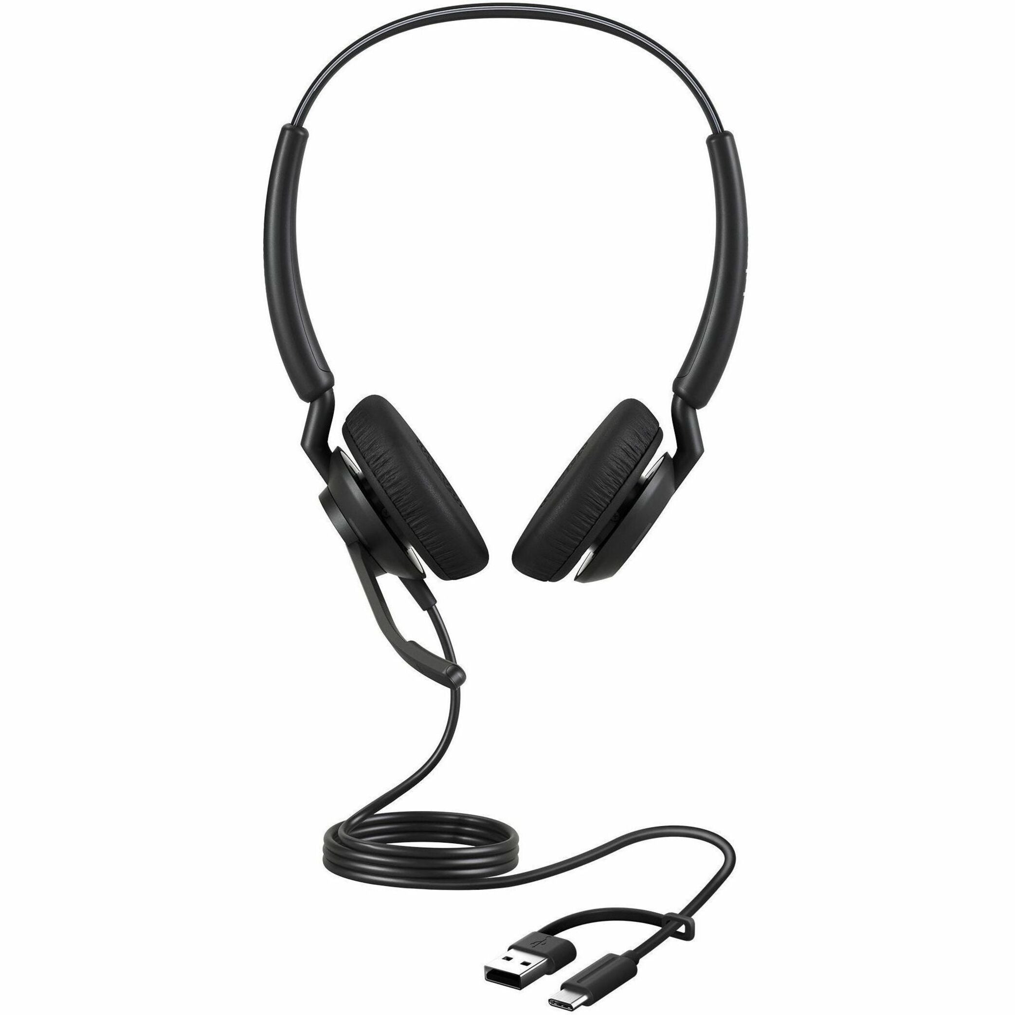 Jabra Engage 40 Wired Over-the-head, On-ear Stereo Headset - Black