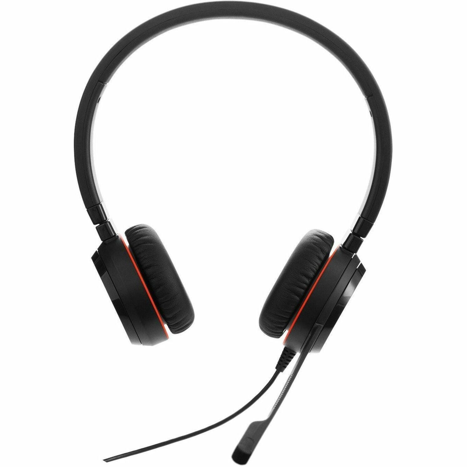 Jabra Evolve 20 SE, USB C/A, MS Stereo Headset, Plug-and-play, Noise-cancelling, Clearer Conversation, Manage Calls Easily, Leatherette Ear Cushions